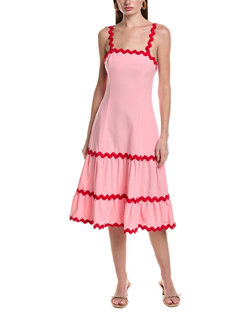 Area Stars Ana Rick Rack Midi Dress