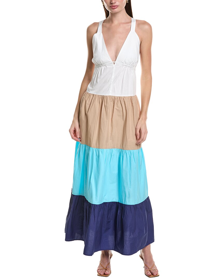 Area Stars Color Block Maxi Dress