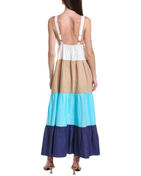 Area Stars Color Block Maxi Dress