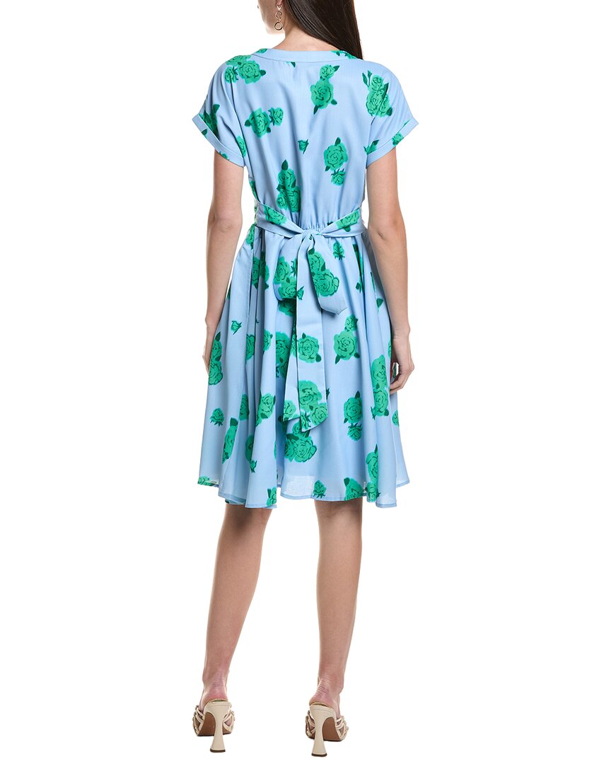 Area Stars Blue Floral Belted Dress