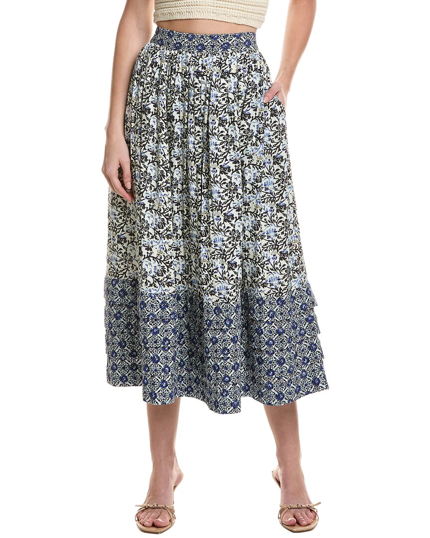 Area Stars Blue Vine Skirt