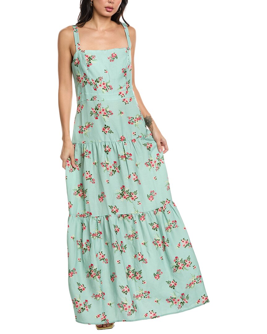 Seraphina Sleeveless Linen-Blend Maxi Dress