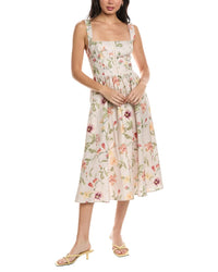 Seraphina Seraphina Linen Midi Dress