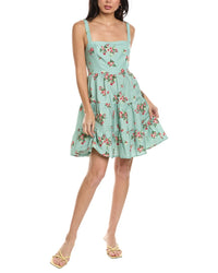 Seraphina Sleeveless Linen-Blend Mini Dress
