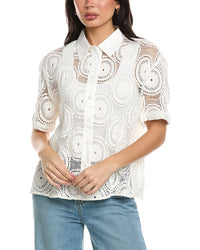 Seraphina Crochet Collard Top