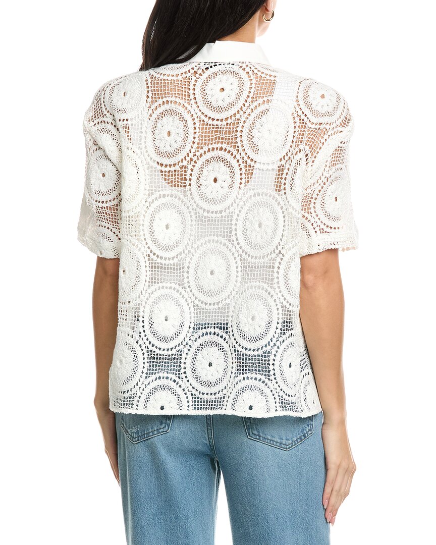 Seraphina Crochet Collard Top