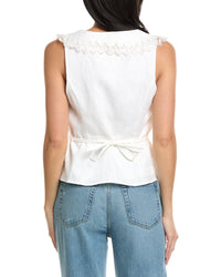 Seraphina Sleeveless Linen Blouse