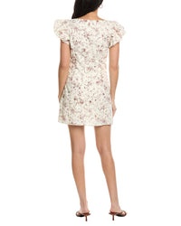 Seraphina Linen-Blend Mini Dress