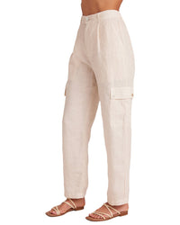Bella Dahl Pleated Cargo Linen Trouser