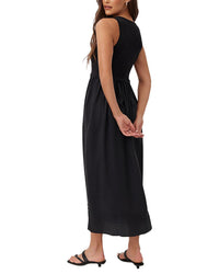 Bella Dahl Linen-Blend Midi Dress