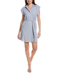 Bella Dahl Belted Linen-Blend Mini Dress