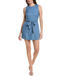 Bella Dahl Fitted Zip Back Linen-Blend Dress