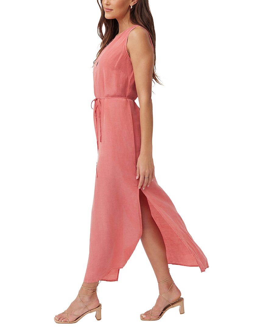 Bella Dahl Sleeveless Belted Linen-Blend Maxi Dress