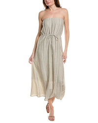 Bella Dahl Strapless Linen-Blend Maxi Dress