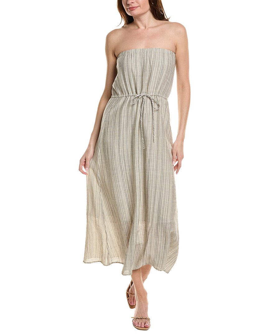 Bella Dahl Strapless Linen-Blend Maxi Dress