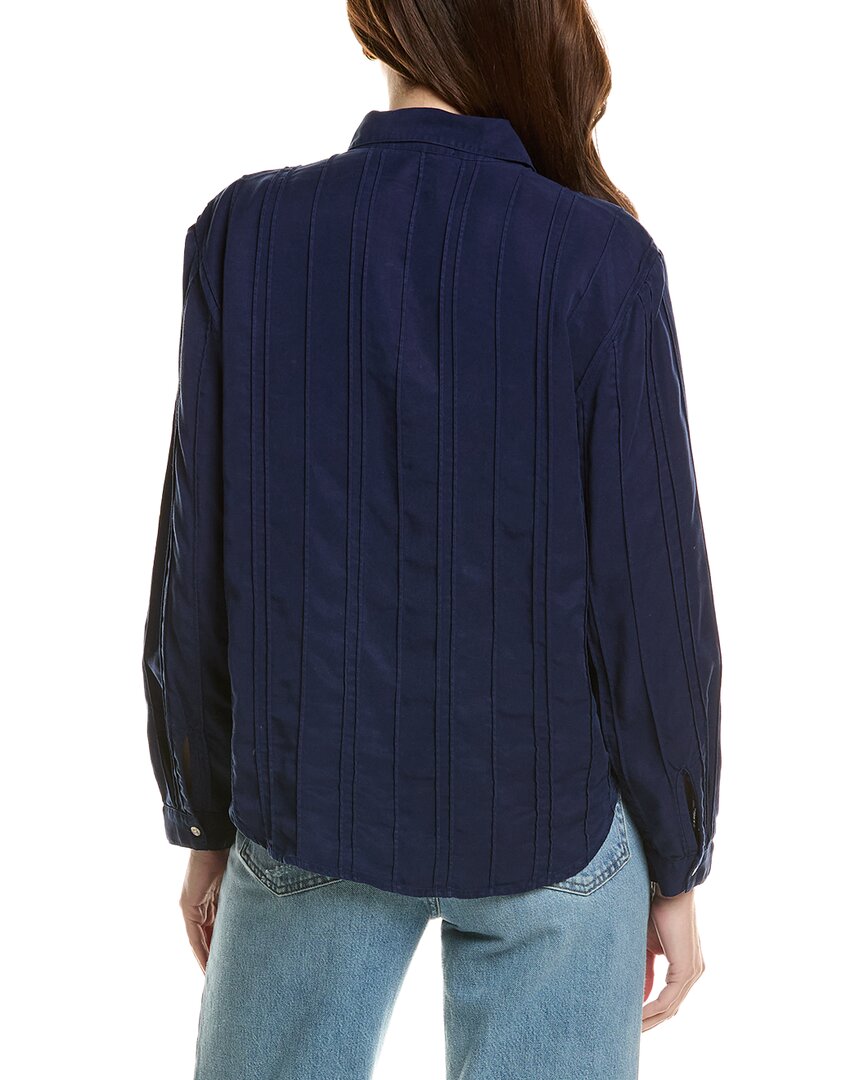 Bella Dahl Pintuck Hidden Placket Shirt