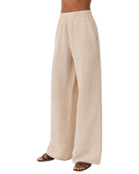 Bella Dahl Linen-Blend Wide Leg Pant