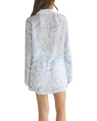 Bella Dahl Tie Front Linen-Blend Tunic