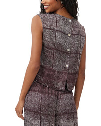 Bella Dahl Boxy Button Back Silk-Blend Top