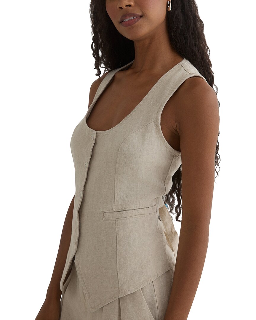 Bella Dahl Scoop Neck Linen Vest