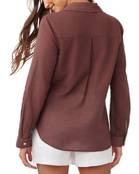 Bella Dahl Pocket Button Down Shirt