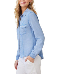 Bella Dahl Long Sleeve Seamed Shirt