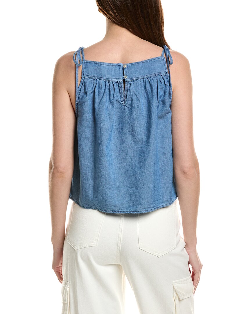 Bella Dahl Tie Shoulder Linen-Blend Tank
