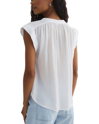 Bella Dahl Shirred Pullover Cap Sleeve