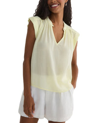 Bella Dahl Shirred Pullover Cap Sleeve