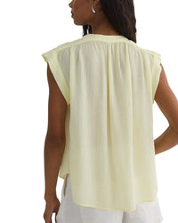 Bella Dahl Shirred Pullover Cap Sleeve
