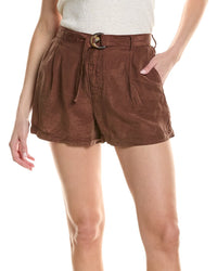 Bella Dahl D-Ring Sash Belt Linen-Blend Short