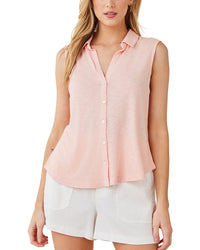Bella Dahl Sleeveless Button Front Top
