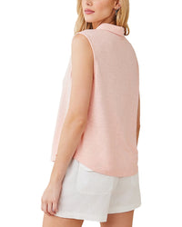 Bella Dahl Sleeveless Button Front Top