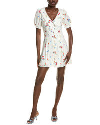 Wayf Linen-Blend Mini Dress – Bluefly