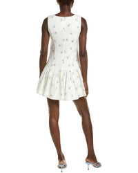 Wayf Linen-Blend Mini Dress