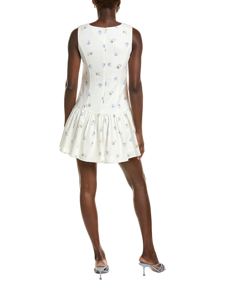 Wayf Linen-Blend Mini Dress