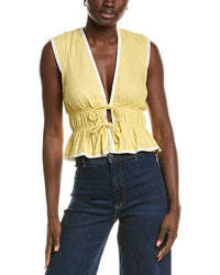 Wayf Linen-Blend Top