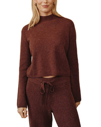 Bella Dahl Bella Dahl Cashmere & Wool Mock Neck Sweater