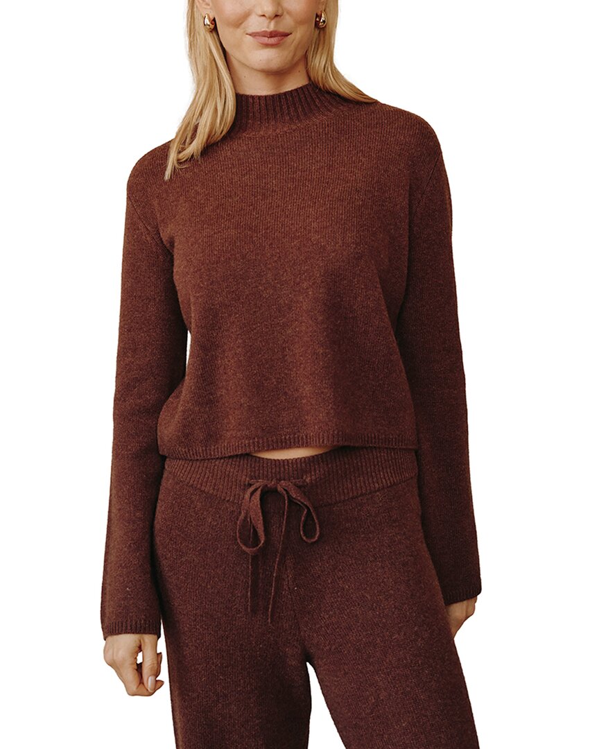 Bella Dahl Bella Dahl Cashmere & Wool Mock Neck Sweater
