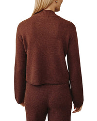 Bella Dahl Bella Dahl Cashmere & Wool Mock Neck Sweater