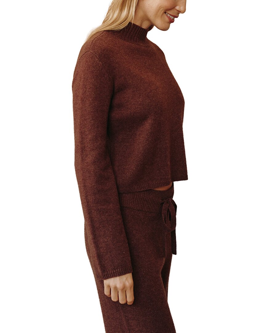 Bella Dahl Bella Dahl Cashmere & Wool Mock Neck Sweater