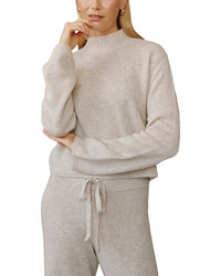 Bella Dahl Bella Dahl Cashmere & Wool Mock Neck Sweater