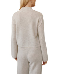 Bella Dahl Bella Dahl Cashmere & Wool Mock Neck Sweater