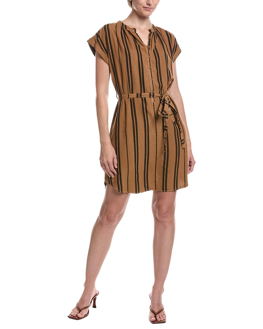 Bella Dahl Linen-Blend Belted Mini Dress