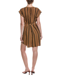 Bella Dahl Linen-Blend Belted Mini Dress