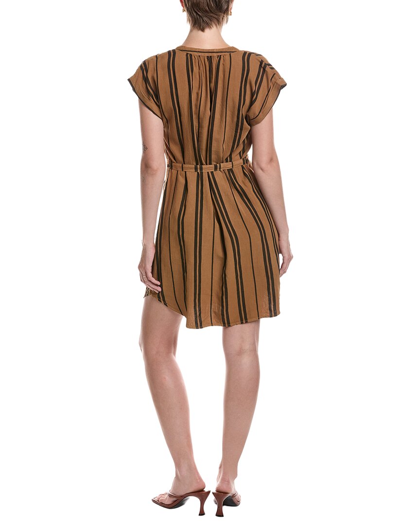 Bella Dahl Linen-Blend Belted Mini Dress