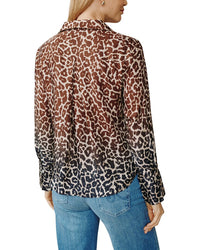 Bella Dahl Silk-Blend Button Down Shirt