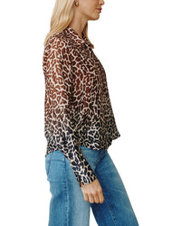 Bella Dahl Silk-Blend Button Down Shirt
