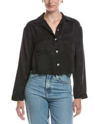 Bella Dahl Button Down Cropped Shirt