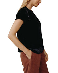 Bella Dahl Bella Dahl Silk-Blend Crew T-Shirt